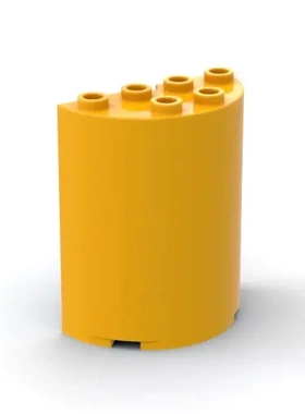 【50g】MOC积木零配件2x4x4弧形圆柱砖国产兼容6218拼插散件20430