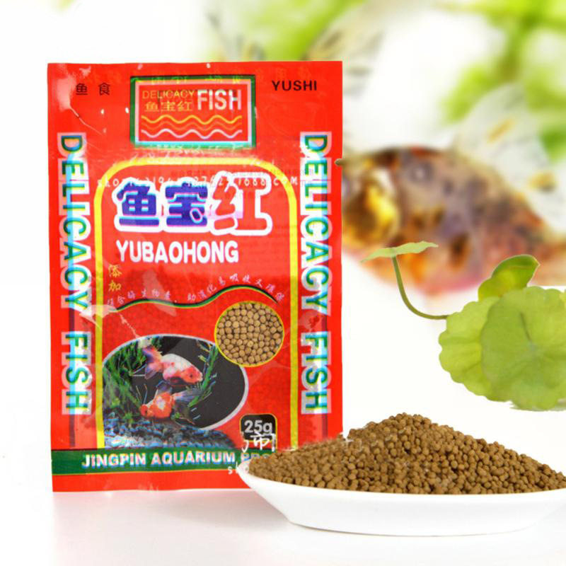 锦鲤鱼饲料鱼食锦鲤饲料金鱼观赏鱼粮螺旋藻增色育成小颗粒小包装