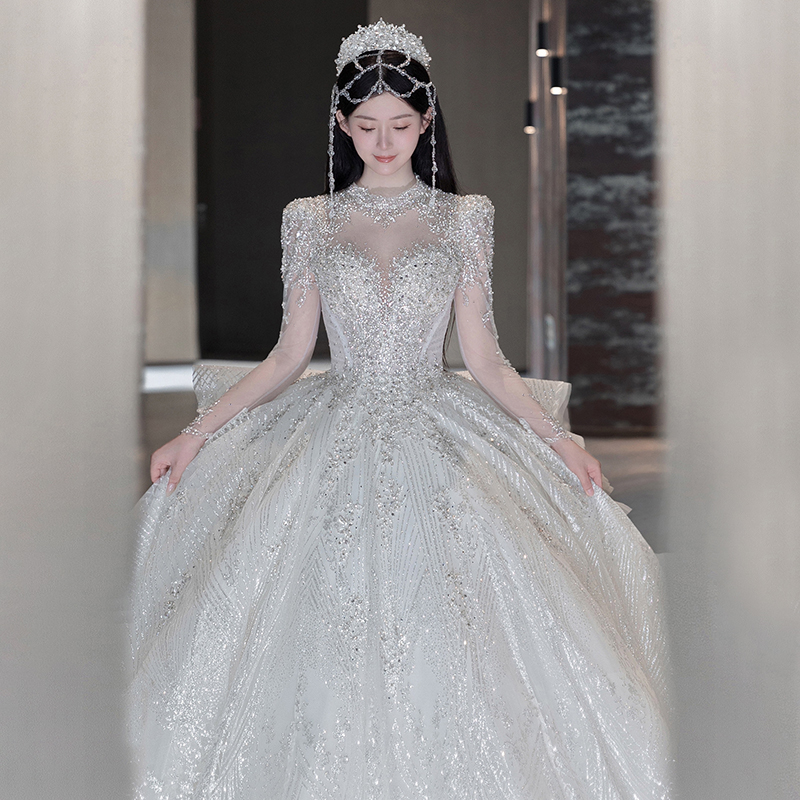  White land model (three -piece skirt with head gauze gloves)+XXXL  