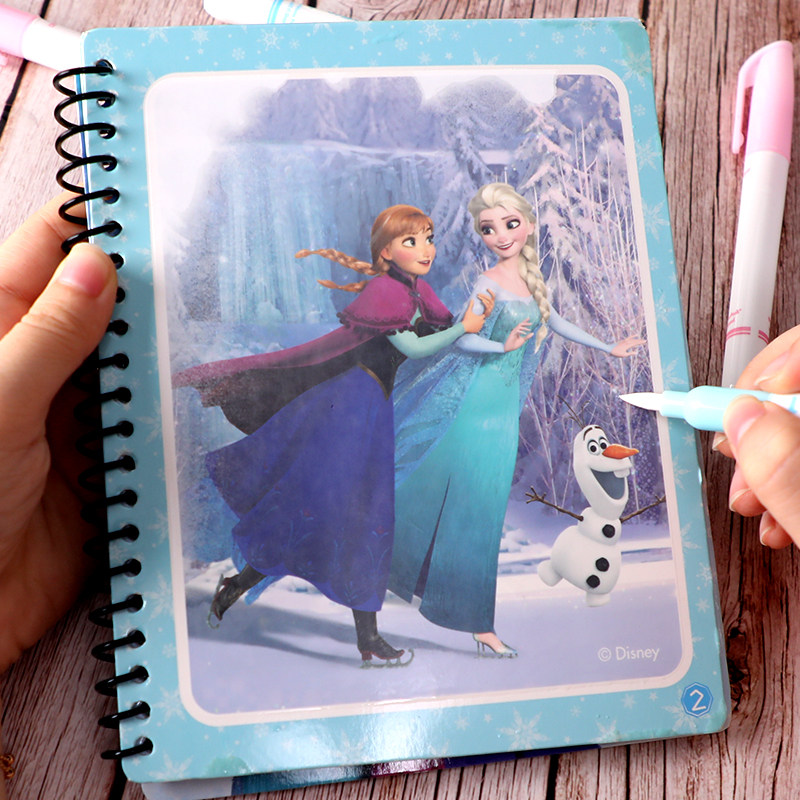 儿童神奇水画本宝宝早教画册清水魔法涂鸦反复水绘本幼儿园水画册