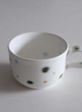 Paseo新品｜现货 韩蕴泽绿彩白瓷系列 咖啡杯茶杯作家器