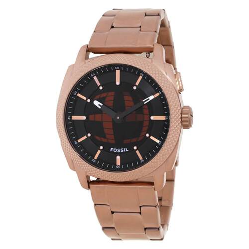 Fossil Machine大Tic石英数字的黑色表盘男士手表FS6158