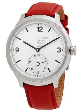 MONDAINE国铁Helvetica No1 Bold石英银表盘男士手表MH1B2S80LC