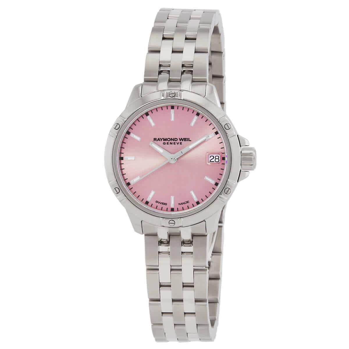 Raymond Weil Tango石英粉色表盘女士手表5960 ST 80001