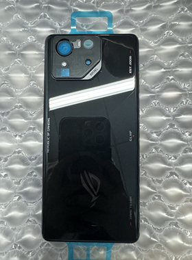 适用于华硕ROG8后盖 全新原装后壳光滑亮黑灰色磨砂单玻璃后盖