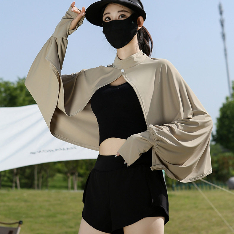 防晒披肩女夏季开车骑车防紫外线