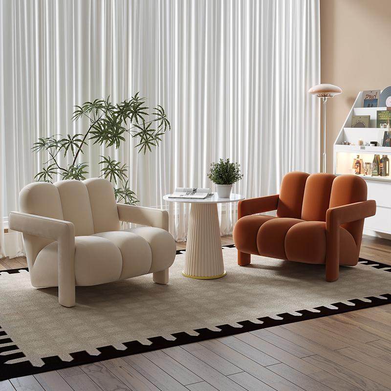 北欧轻奢奶油风客厅家用懒人沙发现代酒店民宿美容院休闲单椅组合,住宅家具,沙发椅,淘宝优惠券,粉丝福利购,淘宝优惠卷