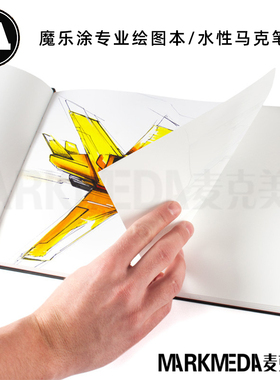 MOLOTOW魔乐涂ONE4ALL系列专业绘图本A4 A5 专业水性马克笔本