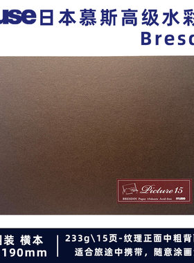MUSE慕斯高级水彩本Bresdin包邮