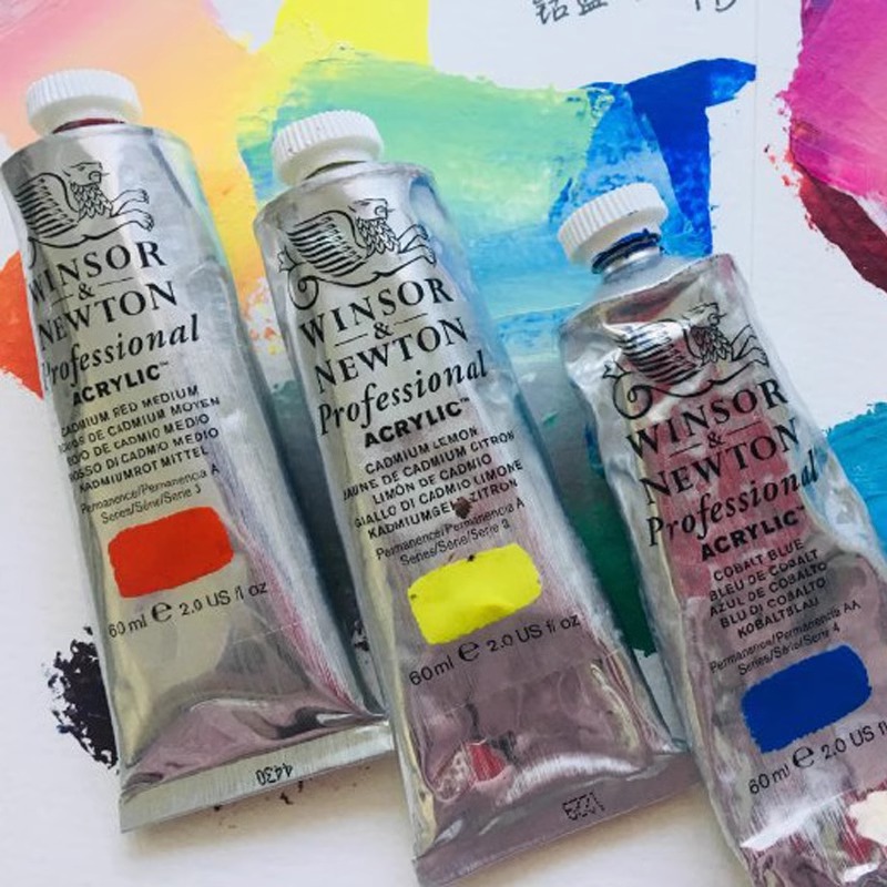 進口溫莎牛頓專家級手繪丙烯顏料