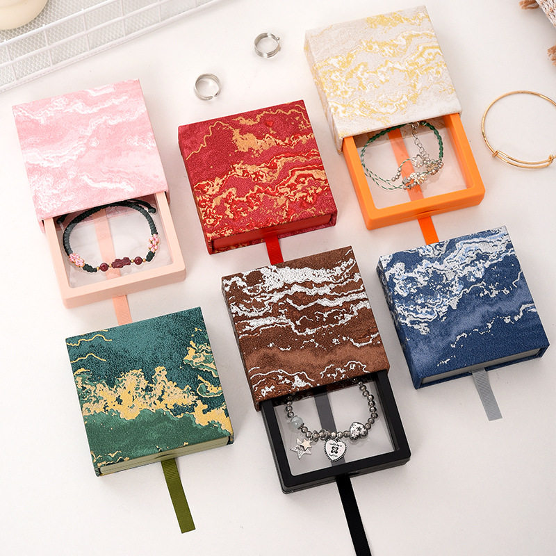 精致海峡蓝色PE悬浮盒手串项链文玩耳饰首饰盒戒指盒抽拉式抽屉盒,包装,首饰包装,淘宝优惠券,粉丝福利购,淘宝优惠卷