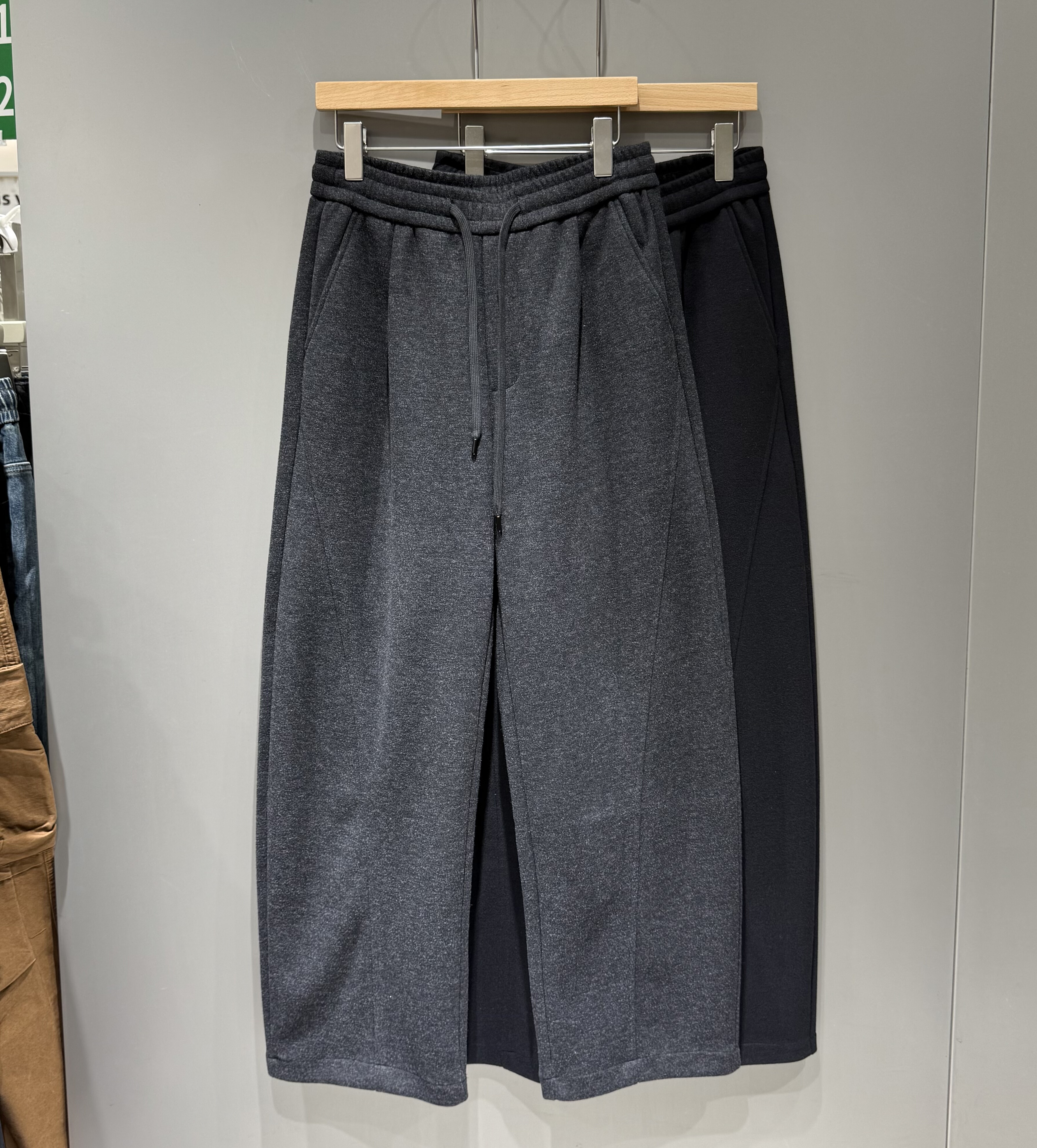 高端轻奢垂感亲肤加厚阔腿休闲裤男秋冬美式宽松保暖羊毛直筒长裤,男装,休闲裤,淘宝优惠券,粉丝福利购,淘宝优惠卷