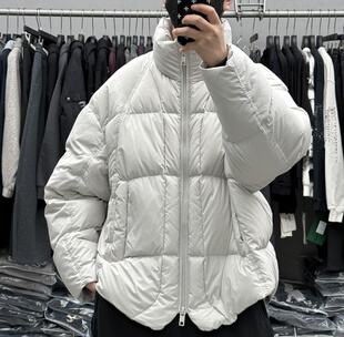 目写韩系高充绒活页边立领辑格羽绒服男冬季宽松保暖御寒面包服潮