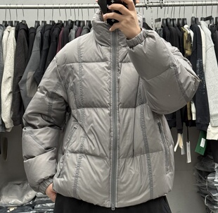 高充绒重磅轻量化立领短款羽绒服男冬季加厚保暖90白鸭绒面包服潮