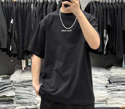 IHB夏季男潮牌卡通米奇印花圆领短袖T恤美式重磅纯棉宽松痞帅半袖