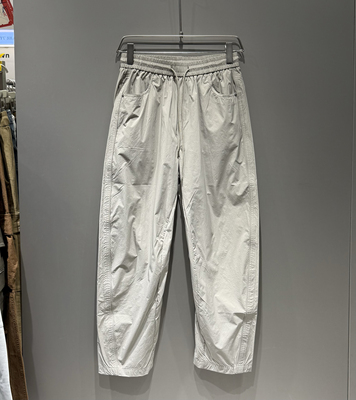 微腾春夏新款男宽松小直筒透气速干休闲裤美式简约哈伦薄款长裤潮