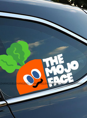 五月天MOJO FACE萝卜粉丝应援装饰贴汽车划痕贴电动车笔记本贴纸