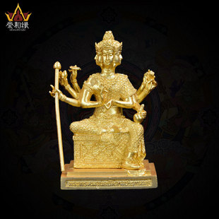 【四面神小摆件】泰国原版 四面佛 供奉型 真品 7公分高庙铜熔铸