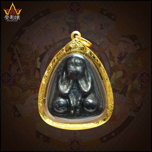 【百年老牌】龙婆boon 2460-2477 六手必打掩面佛 泰国佛牌萨玛空