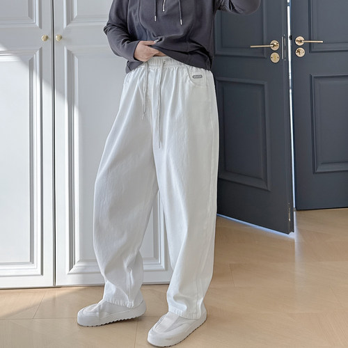 大码女装胖mm美式复古休闲牛仔裤