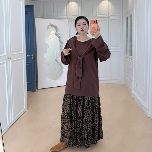 大码女装胖mm早秋懒人穿搭