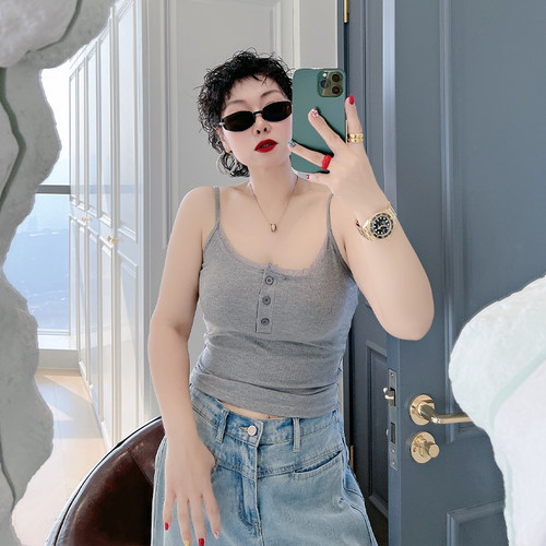 大码女装胖mm吊带小背心
