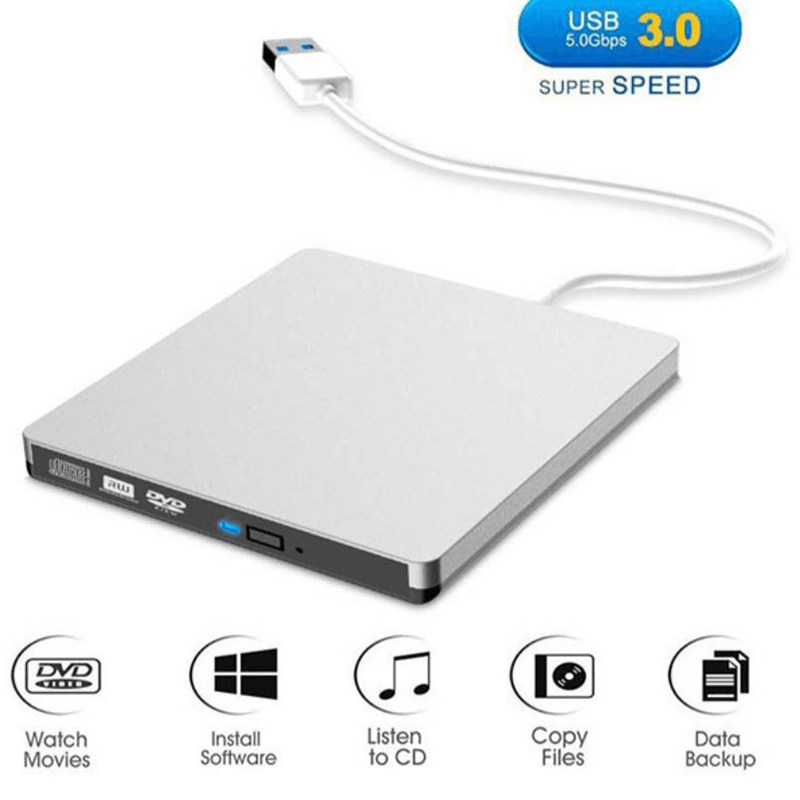 弹出式外置USB3.0移动光驱DVD刻录机外接笔记本台式机苹果能读刻