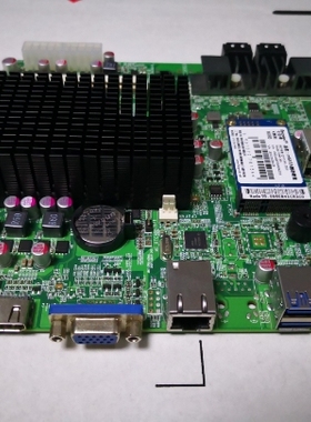 NVR存储NAS四核J1900CPU低功耗 SATA群辉迷你主板 211网卡usb3.0