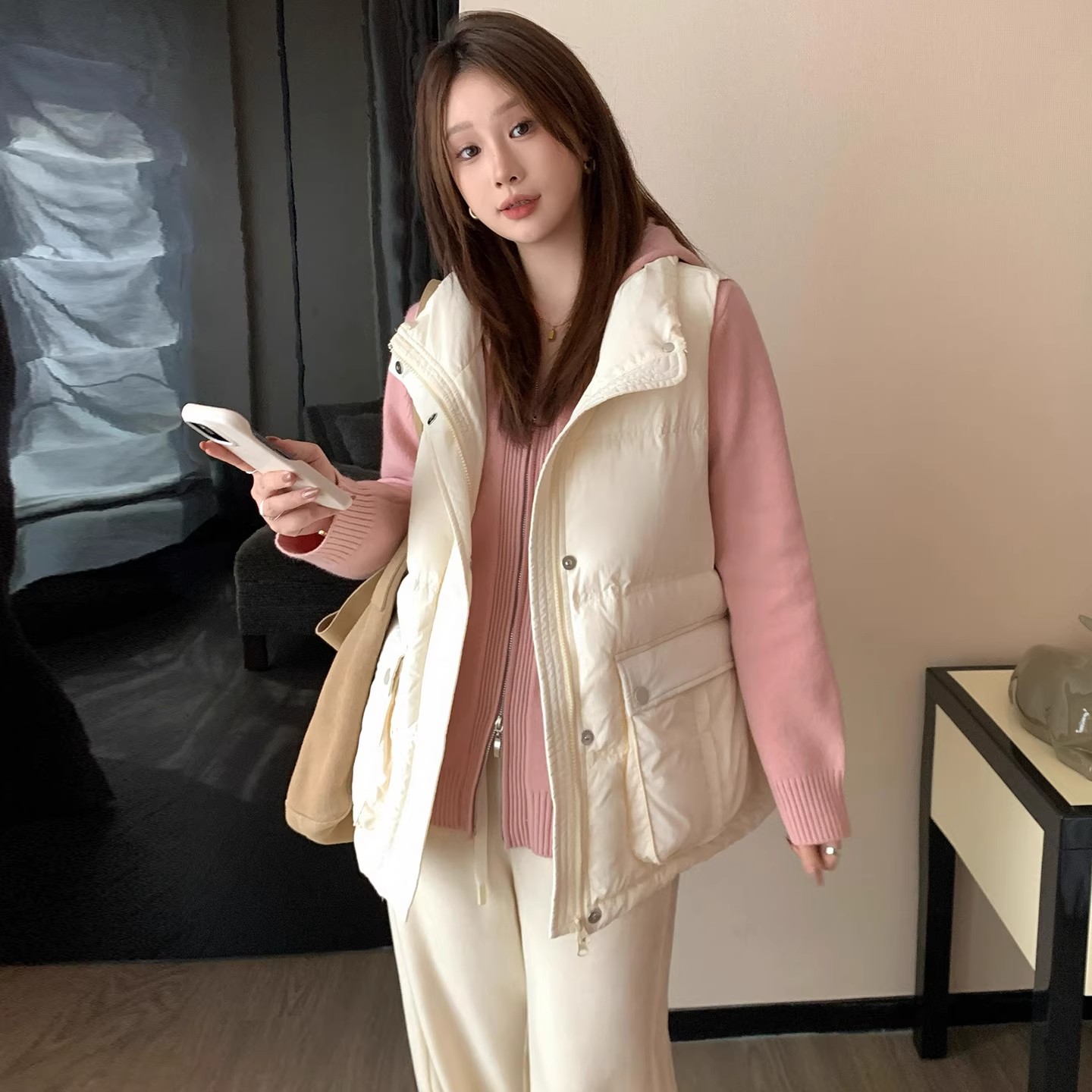 2025秋冬新款羽绒马甲女背心外穿