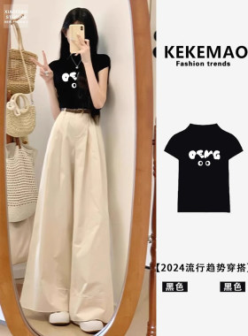 半高领修身辣妹短袖t恤女生夏季