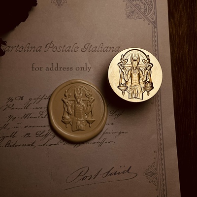 【阿努比斯】古埃及神话火漆印章浮雕3D立体复古章手帐信封火漆章