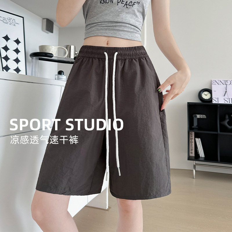 Danise高定 2026年夏季新品 锦纶速干运动短裤女外穿显瘦五分裤