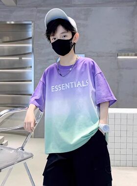 男童夏装短袖T恤2026新款儿童夏季短袖套装大童夏款衣服帅气潮流t