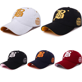 潮牌刺绣男士 帽子女春秋户外休闲遮阳棒球帽韩版 时尚 欧美风鸭舌帽