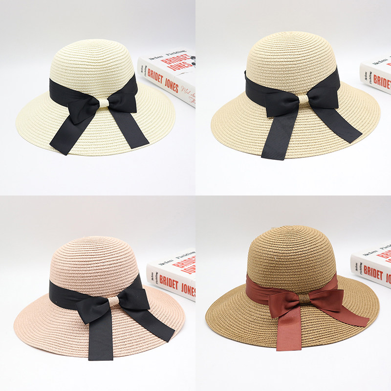 帽子女海边夏天防晒太阳草帽出游大檐沙滩遮阳帽夏百搭韩版潮发批