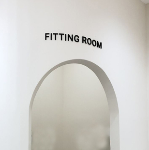 店装 亚克力字服装 饰门牌 ROOM立体自粘立体简约时尚 试衣间FITTING