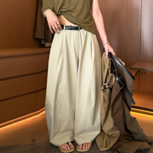 拖地弯刀西装阔腿裤女欧洲站2026夏季新款欧货女装时尚休闲裤子潮