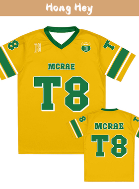 Free Customized Men Football T-Shirts V Collar Sports Jersey