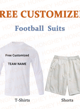Free Customized Men Football Suits Crewneck Women Jersey Set