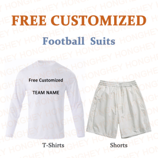Free Customized Men Football Suits Crewneck Women Jersey Set