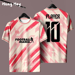 Free Customized Football T-Shirts Short Sleeve Sports Jersey