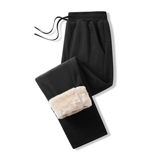 Fleeces For Men Thick Velour With Double Casual Pants