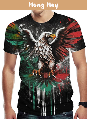 Eagle T-Shirts For Men Short Sleeves Crewneck Men's T-Shirts