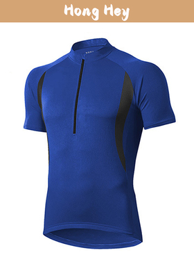 Riding Clothes Short Sleeve Zipper Training Cycling Clothing