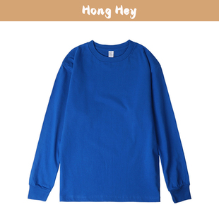 Spring and Autumn Thick Cotton Men's T-Shirt Long Sleeves