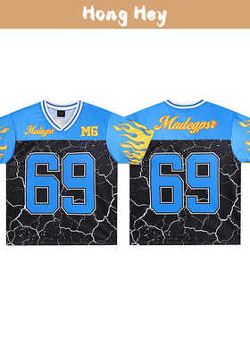 2026 Fashion Men's Jersey V Collar Sports T-Shirts For Women