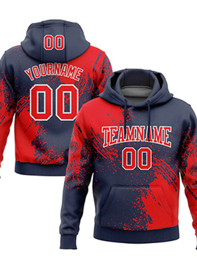 Free Customized Men's Football Pullover Hoodies Sports Coats