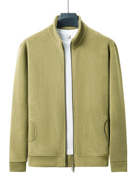 Warm Coat For Men Fleece Clothes Zipper Casual Men Soft Tops