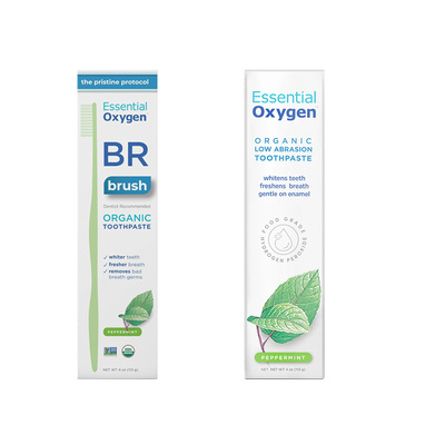 美国Essential Oxygen安东尼推荐美白有机牙膏清新口气牙护牙龈