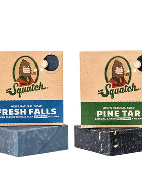 美国Dr. Squatch天然精油去角质男士冷制萃植物5OZ香皂洁面皂
